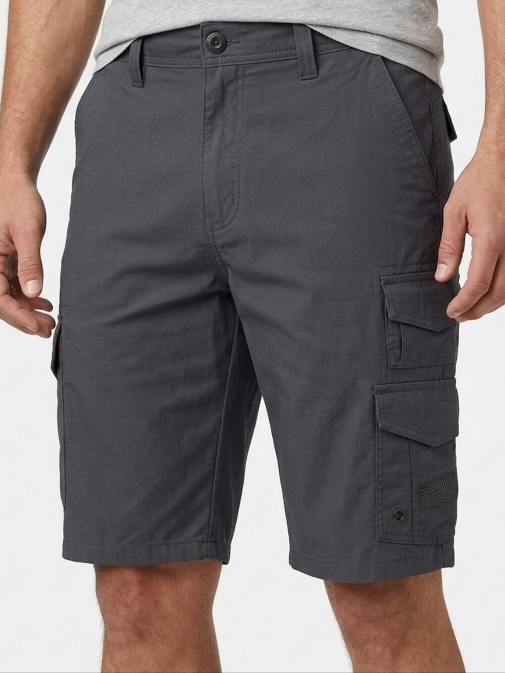 Iron Co. Men's Cargo Shorts in Charcoal Gray Size 32